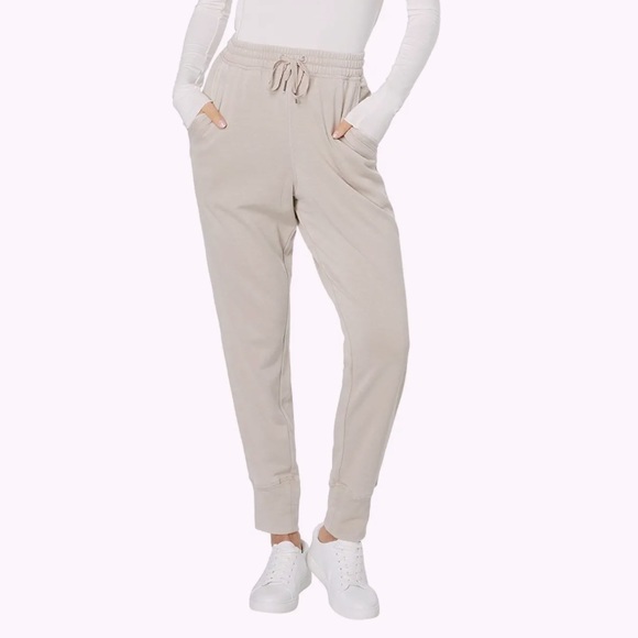 Splendid Pants - Splendid Neutral Joggers Josephine Stone Tan Beige High Waist NWT